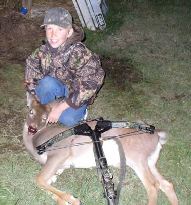 Austin Holley 2007 button buck crossbow kill